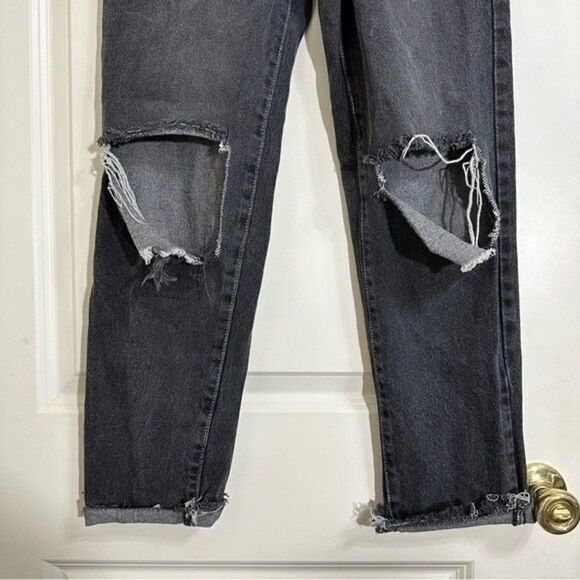 BP‎ DISTRESSED MOM JEANS BLACK 26 GRUNGE - Picture 6 of 16